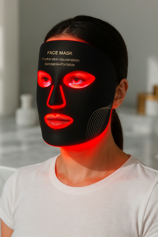 Masque LED Visage – Rajeunissement de la peau par lumière photonique